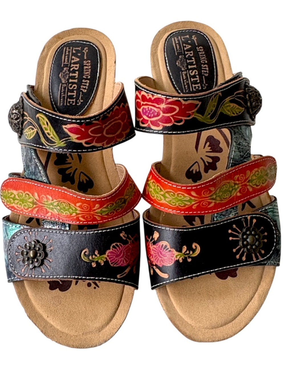 EUC Spring Step Leather Jamila Sandals Size 9